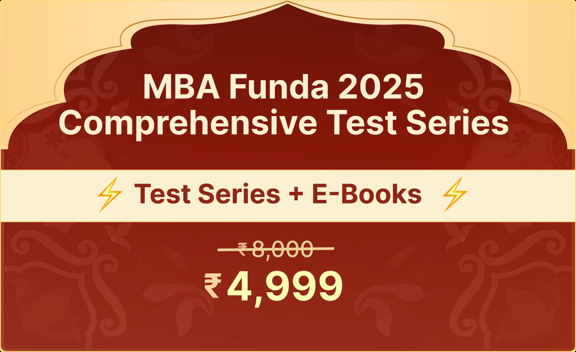 MBA Funda 2025 Comprehensive Test Series + e-Books